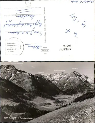402412,Lech am Arlberg Totale Bergkulisse pub Risch-Lau 1666