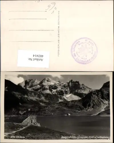 402414,Douglashütte Berghütte am Lünersee b. Vandans Bergkulisse pub Foto Heim 2492