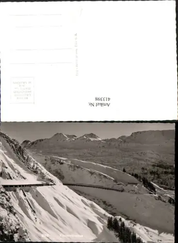 413398,Flexenstraße b. Stuben Zürs am Arlberg Bergkulisse Winterbild