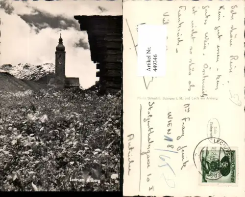 449346,Lech am Arlberg Kirche Bergkulisse