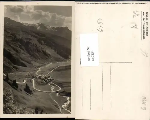 449354,Stuben am Arlberg Totale von d. Flexenstraße Bergkulisse