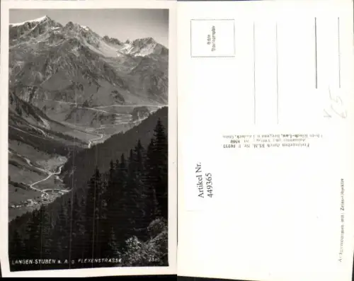 449365,Langen-Stuben am Arlberg Totale Flexenstraße Bergkulisse pub Risch-Lau 8580
