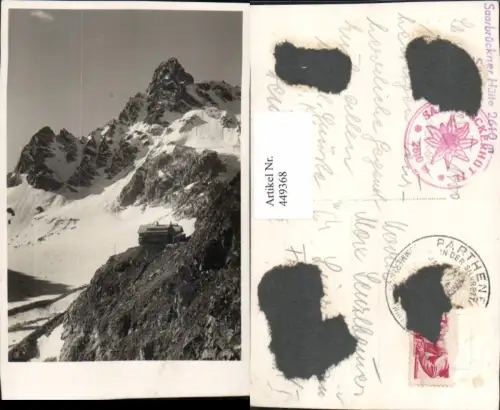 449368,Saarbrückner-Hütte Berghütte b. Partenen Bergkulisse