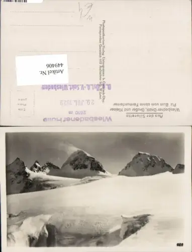 449406,Silvretta Wiesbadner Grätli b. Partenen Bergkulisse