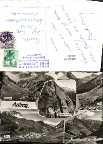 449414,Arlberg Stuben Lech Zürs Warth Totale Mehrbildkarte pub Foto Rhomberg