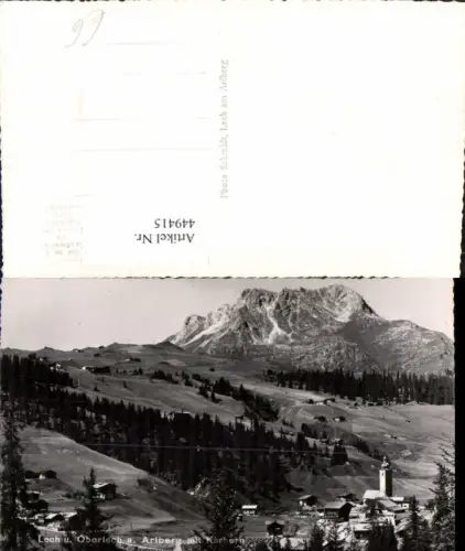 449415,Lech u. Oberlech am Arlberg Totale m. Karhorn Bergkulisse
