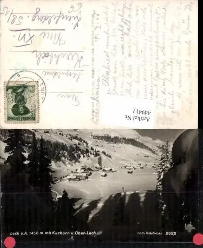 449417,Lech am Arlberg Totale m. Karhorn Bergkulisse Winterbild pub Risch-Lau 2622