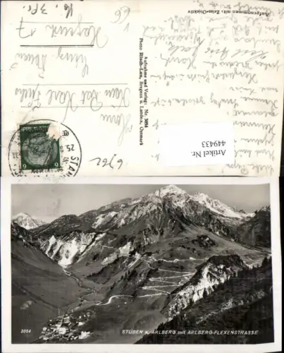 449433,Stuben am Arlberg Totale m. Flexenstraße Bergkulisse pub Risch-Lau 3054