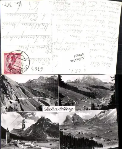 449434,Lech am Arlberg Totale Seilbahn Flexenstraße Mehrbildkarte pub Risch-Lau