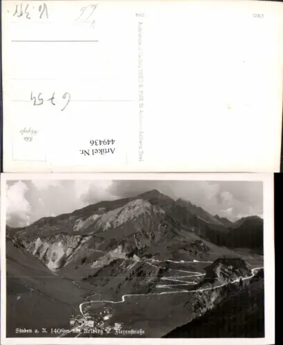 449436,Stuben am Arlberg Totale m. Flexenstraße Bergkulisse pub Theo K. Pies