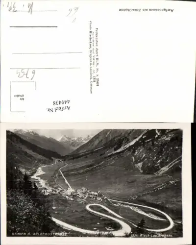 449438,Stuben Totale m. Arlbergstraße Bergkulisse pub Risch-Lau 1321