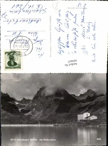 449447,Hotel Silvrettasee See b. Partenen m. Hochmaderer Bergkulisse