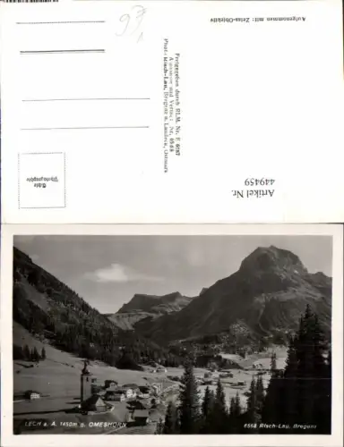 449459,Lech am Arlberg Totale geg. Omeshorn Bergkulisse pub Risch-Lau 6568