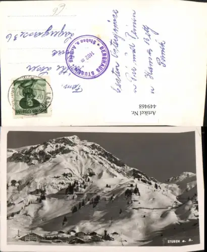 449468,Stuben am Arlberg Totale Bergkulisse Winterbild