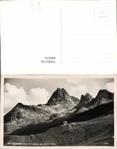 449470,Heilbronnerhütte Berghütte b. Gaschurn m. Patteriol Bergkulisse pub Risch-Lau 3242