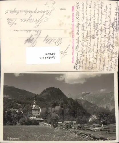 449491,Tschagguns Teilansicht Kirche Bergkulisse