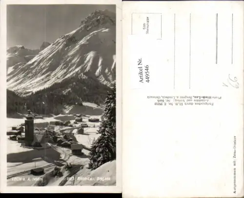 449546,Lech am Arlberg Totale Bergkulisse Winterbild pub Risch-Lau 9695