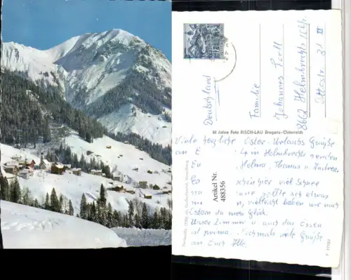 488356,Fontanella im Großwalsertal Totale Bergkulisse Winterbild