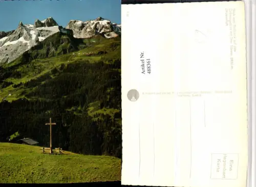 488361,Blick vom Rellseck b. Bartholomäberg geg. Drusenfluh Bergkulisse