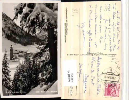 488364,Lech am Arlberg Totale Winterbild pub Risch-Lau 5592