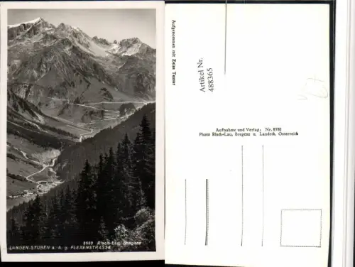 488365,Langen Stuben am Arlberg Totale geg. Flexenstraße pub Risch-Lau 8580