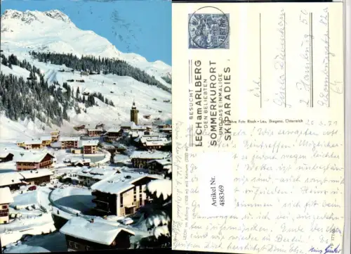 488369,Lech am Arlberg Totale m. Karhorn Bergkulisse Winterbild pub Risch-Lau