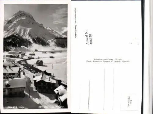 488379,Lech am Arlberg Teilansicht Bergkulisse pub Risch-Lau 9814