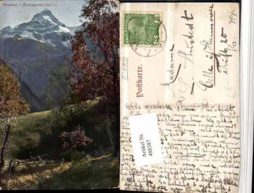 488387,Bludenz Zimbaspitze Bergkulisse