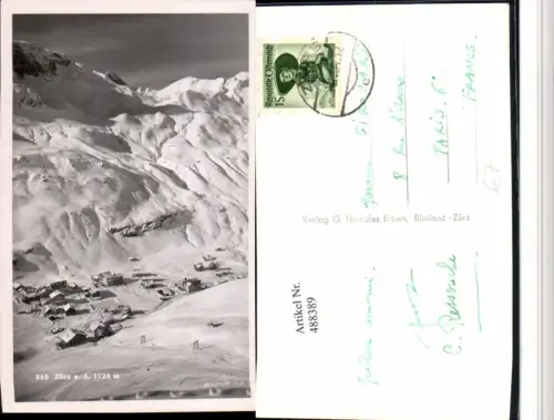 488389,Zürs am Arlberg Totale Bergkulisse Winterbild