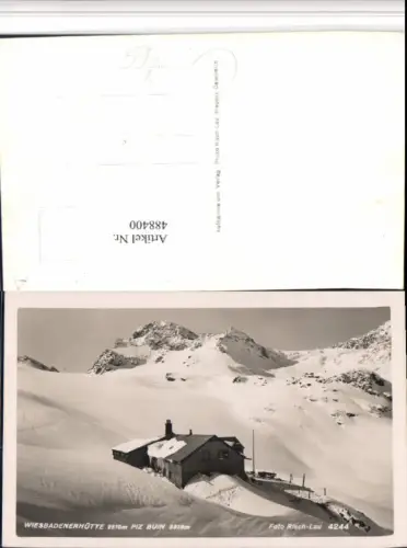 488400,Wiesbadenerhütte Berghütte b. Partenen pub Risch-Lau 4244