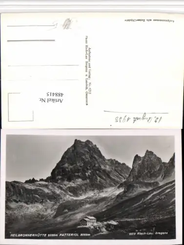 488415,Heilbronnerhütte Berghütte b. Gaschurn Bergkulisse pub Risch-Lau 6212