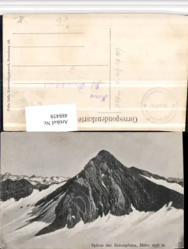 488458,Spitze der Scesaplana b. Brand Bludenz Bergkulisse