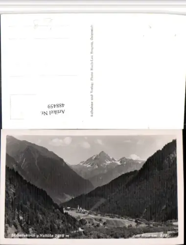 488459,Sankt Gallenkirch Totale geg. Valüla Bergkulisse pub Risch-Lau 277
