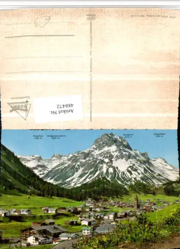 488472,Lech am Arlberg Totale geg.Omeshorn Bergkulisse
