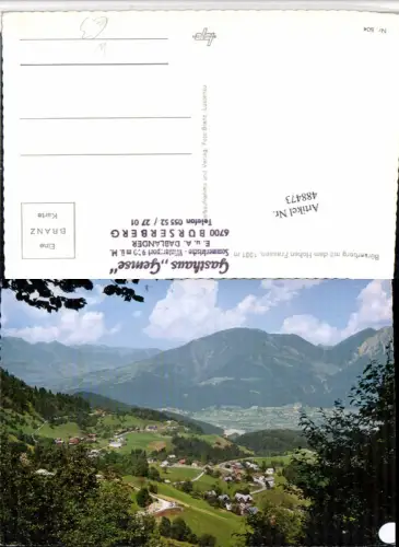 488473,Bürserberg Totale m. Hohen Frassen Bergkulisse