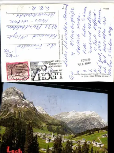 488475,Lech am Arlberg Totale m. Omeshorn Bergkulisse