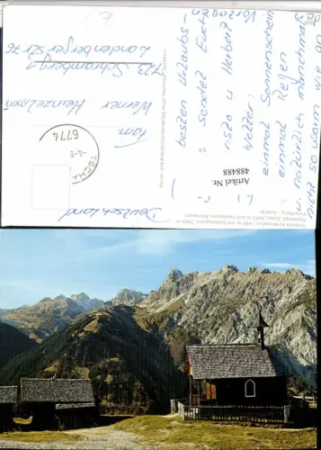 488488,Rellseck b. Bartholomäberg Kapelle geg. Scesaplana Bergkulisse