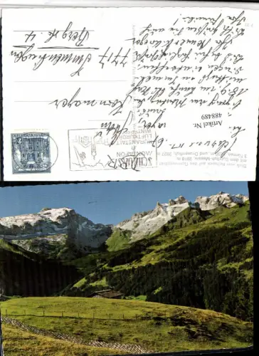 488489,Blick vom Rellseck b. Bartholomäberg geg. Sulzfluh Bergkulisse