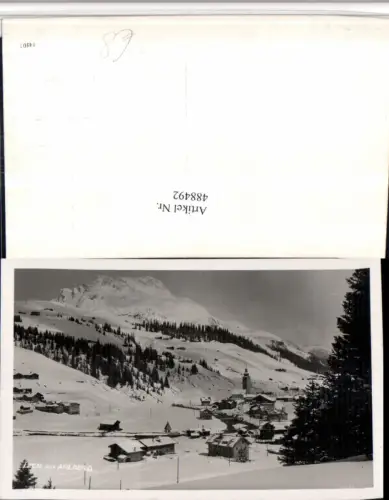 488492,Lech am Arlberg Totale Bergkulisse Winterbild