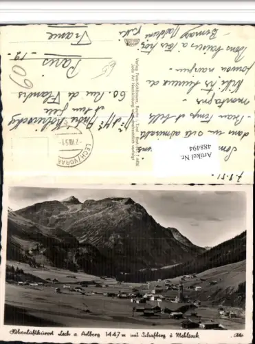 488494,Lech am Arlberg Totale m. Schafberg Bergkulisse