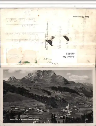 488495,Lech am Arlberg Totale m. Widderstein Bergkulisse pub Risch-Lau 7673