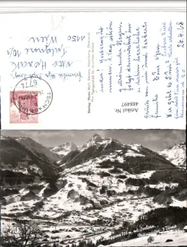 488497,Tschagguns Totale m. Seehorn Bergkulisse pub Foto Wolf