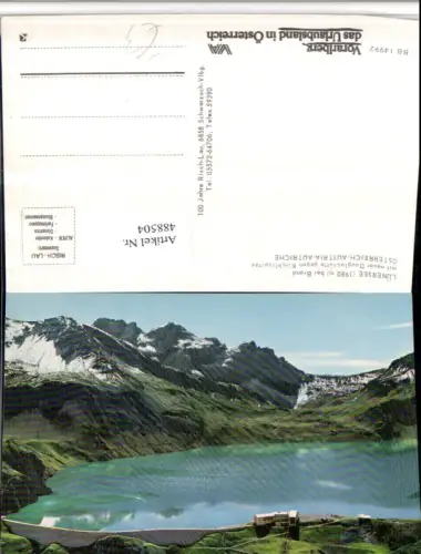 488504,Lünersee See b. Brand Bludenz m. Douglashütte Bergkulisse