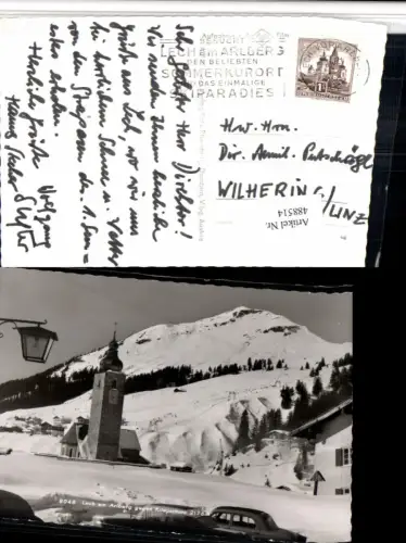 488514,Lech am Arlberg Kirche geg. Kriegerhorn Winterbild