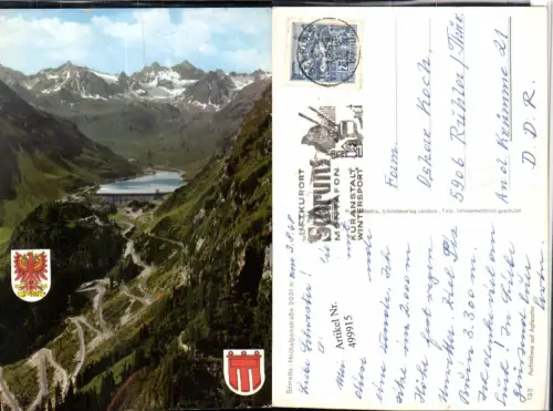 499915,Silvretta Hochalpenstraße b. Schruns Stausee Bergkulisse