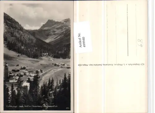 499940,Lech am Arlberg Totale m. Hasenfluh Bergkulisse