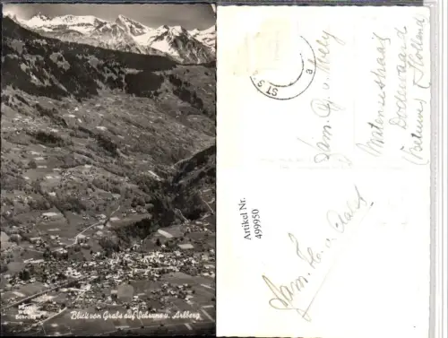 499950,Blick von Grabs auf Schruns u. Arlberg Totale Bergkulisse pub Foto Wolf