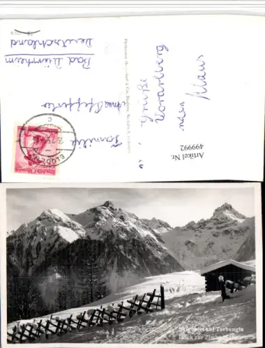 499992,Skigebiet Tschengla b. Bürserberg m. Zimba Bergkulisse