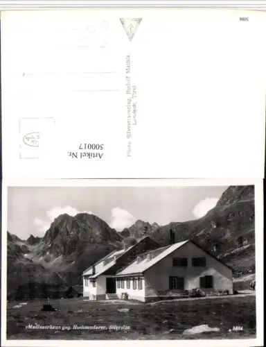 500017,Madlenerhaus b. Gaschurn geg. Hochmaderer Bergkulisse