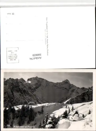 500020,Palüd-Hütte b. Brand Bludenz m. Panüler Bergkulisse